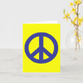 Friedenszeichen Karte (Gelbe Blume)