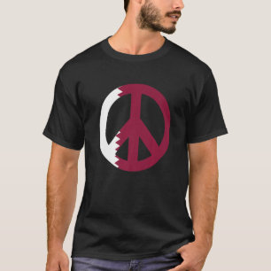Friedenszeichen Katar-Flagge 1 T-Shirt