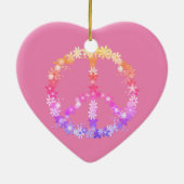 Friedenszeichen Keramik Ornament (Hinten)