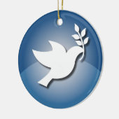 Friedenszeichen Keramik Ornament (Links)