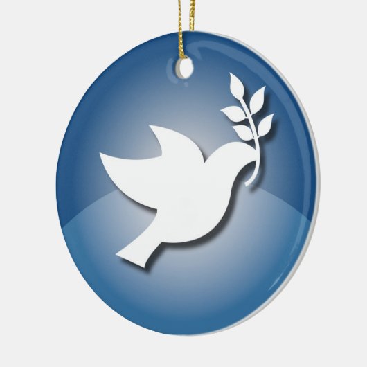 Friedenszeichen Keramik Ornament (Links)