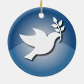 Friedenszeichen Keramik Ornament (Hinten)