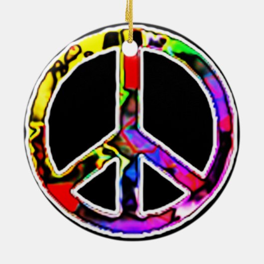 Friedenszeichen Keramikornament (Hinten)