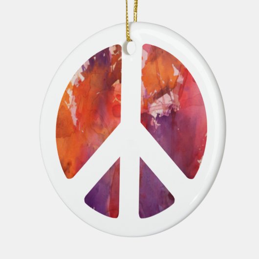 Friedenszeichen Keramikornament (Links)