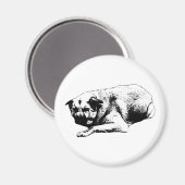 Friedenszeichen, klare Form Magnet (Vorderseite/Rückseite)