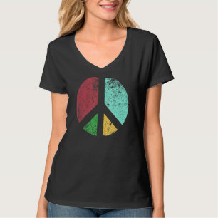 Friedenszeichen Kostüm Blume Power Outfit Hippie R T-Shirt