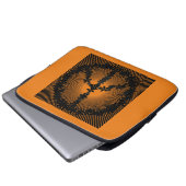 Friedenszeichen, Kunst Laptopschutzhülle (Vorne Knopf)