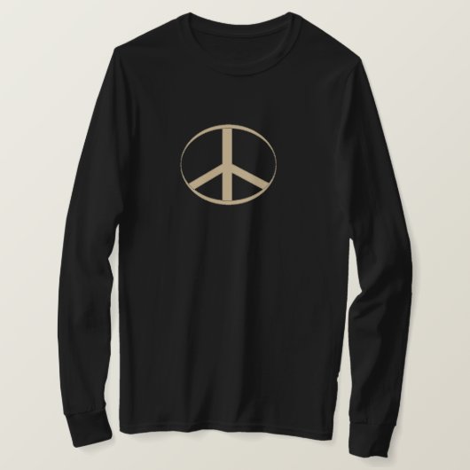 Friedenszeichen Langarm T-Shirt (Design vorne)