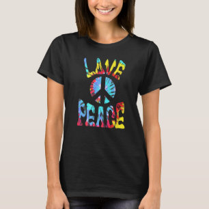 Friedenszeichen Liebe 60er 70er Tie Dye Hippie Kos T-Shirt