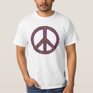 Friedenszeichen lila T-Shirt