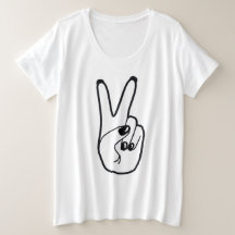 Friedenszeichen Links Hand Schwarz-Weiß-Bewegung