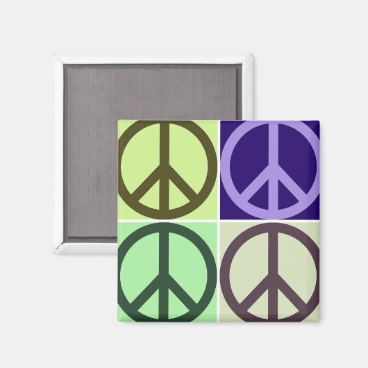 Friedenszeichen Magnet (Vorderseite/Rückseite)