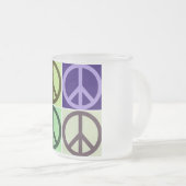 Friedenszeichen Mattglastasse (VorderseiteRechts)