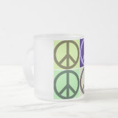Friedenszeichen Mattglastasse (Vorderseite Links)