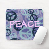 Friedenszeichen-Mauspad mit Camouflage-Optik Mousepad (Mit Mouse)