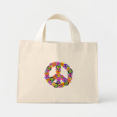 Friedenszeichen Mini Stoffbeutel (Vorne)