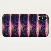 Friedenszeichen mit bunten Blume Case-Mate iPhone Hülle (Rückseite (Horizontal))