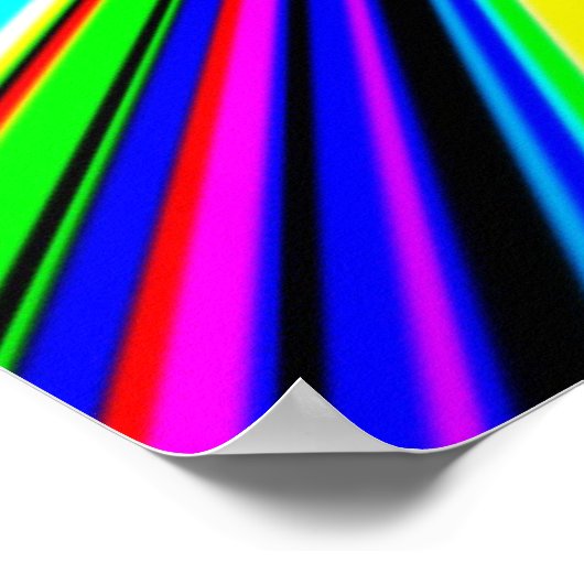 Friedenszeichen mit Supernova-Hintergrund Poster (Ecke)