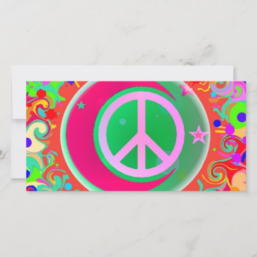 Friedenszeichen, Mond, Sterne und alles (Vorderseite)