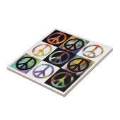 Friedenszeichen-Mosaik Fliese (Seite)