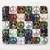 Friedenszeichen-Mosaik Mousepad (Vorne)