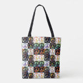 Friedenszeichen-Mosaik Tasche (Rückseite)