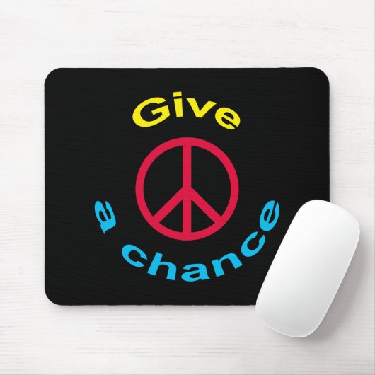 Friedenszeichen Mousepad (Mit Mouse)