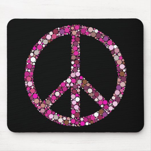 Friedenszeichen Mousepad (Vorne)