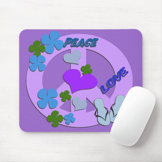 Friedenszeichen Mousepad (Mit Mouse)