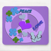 Friedenszeichen Mousepad (Vorne)