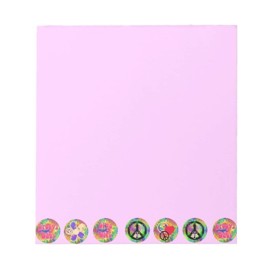 Friedenszeichen Notizblock (Vorderseite)