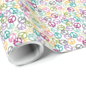 Friedenszeichen-Packpapier Geschenkpapier (Rolleneckpunkt)