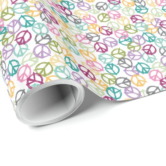 Friedenszeichen-Packpapier Geschenkpapier (Rolleneckpunkt)
