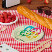 Friedenszeichen Pappteller