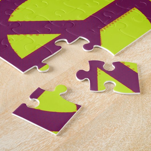 Friedenszeichen Pop Art Puzzle (Seite)
