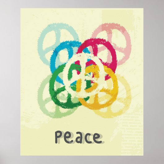 Friedenszeichen Poster (Vorne)