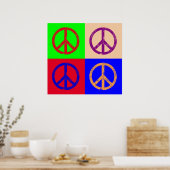 Friedenszeichen Poster (Küche)