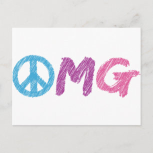 Friedenszeichen Postkarte