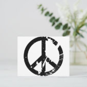 Friedenszeichen Postkarte (Stehend Vorderseite)