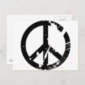 Friedenszeichen Postkarte (Vorne/Hinten)
