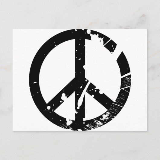 Friedenszeichen Postkarte (Vorderseite)