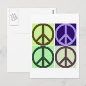 Friedenszeichen Postkarte (Vorne/Hinten)