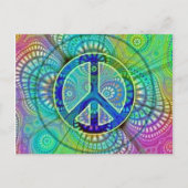 Friedenszeichen Postkarte (Vorderseite)