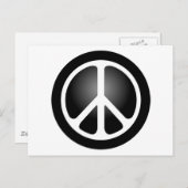 Friedenszeichen Postkarte (Vorne/Hinten)