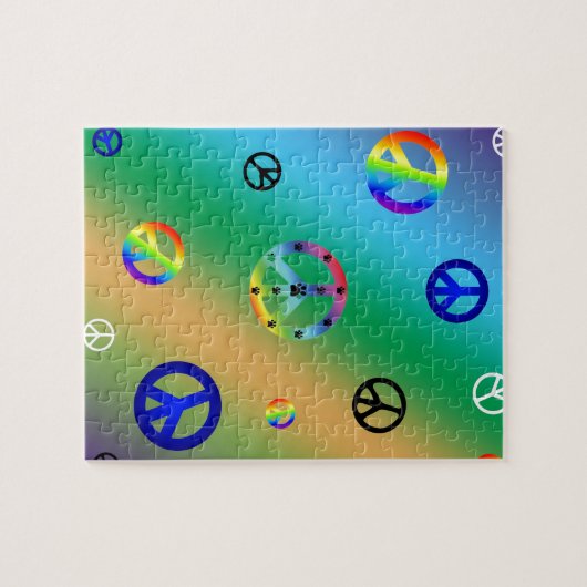 Friedenszeichen Puzzle (Horizontal)