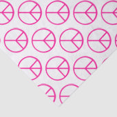 Friedenszeichen Rosa Groovy Farbige Fun Seidenpapier (Detail)