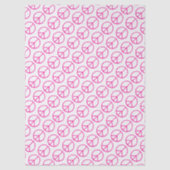 Friedenszeichen Rosa Groovy Farbige Fun Seidenpapier (Vorderseite)