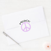 Friedenszeichen Runder Aufkleber (Umschlag)