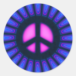 Friedenszeichen Runder Aufkleber