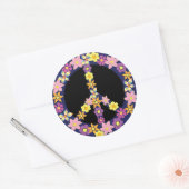 Friedenszeichen Runder Aufkleber (Umschlag)